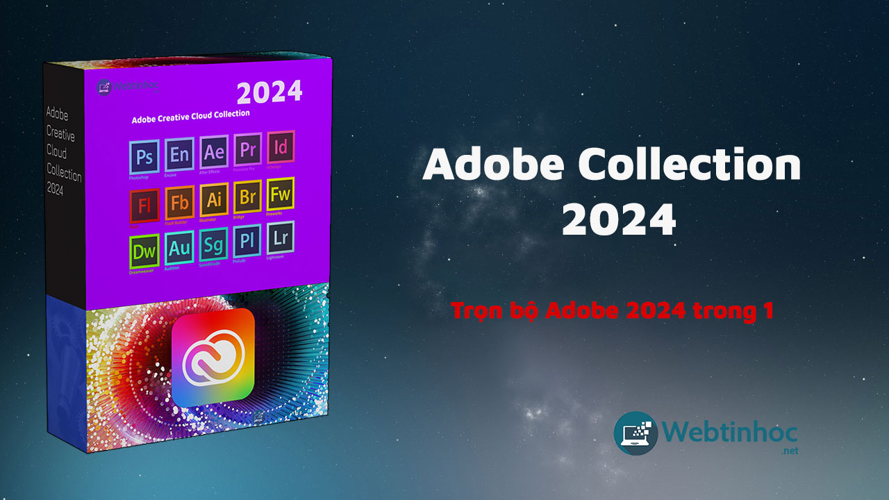 Adobe Creative Cloud Collection 2024 - Trọn gói phần mềm Adobe trong 1 File